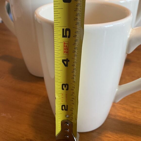 Pier 1 Essential Colours  Cream Chunky Mugs (4) - Picture 6 of 7